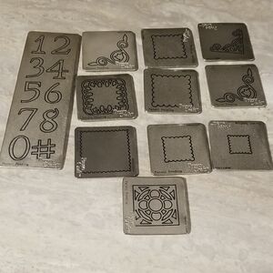 Lot Of Scrapbooking Metal Dies For Cuttlebug